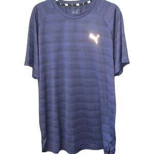 Puma | Men's Blue Short Sleeve Shirt | Size XL | 0018